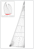 Furling Tri radial Mainsail Offshore Pro Hybrid or DYS